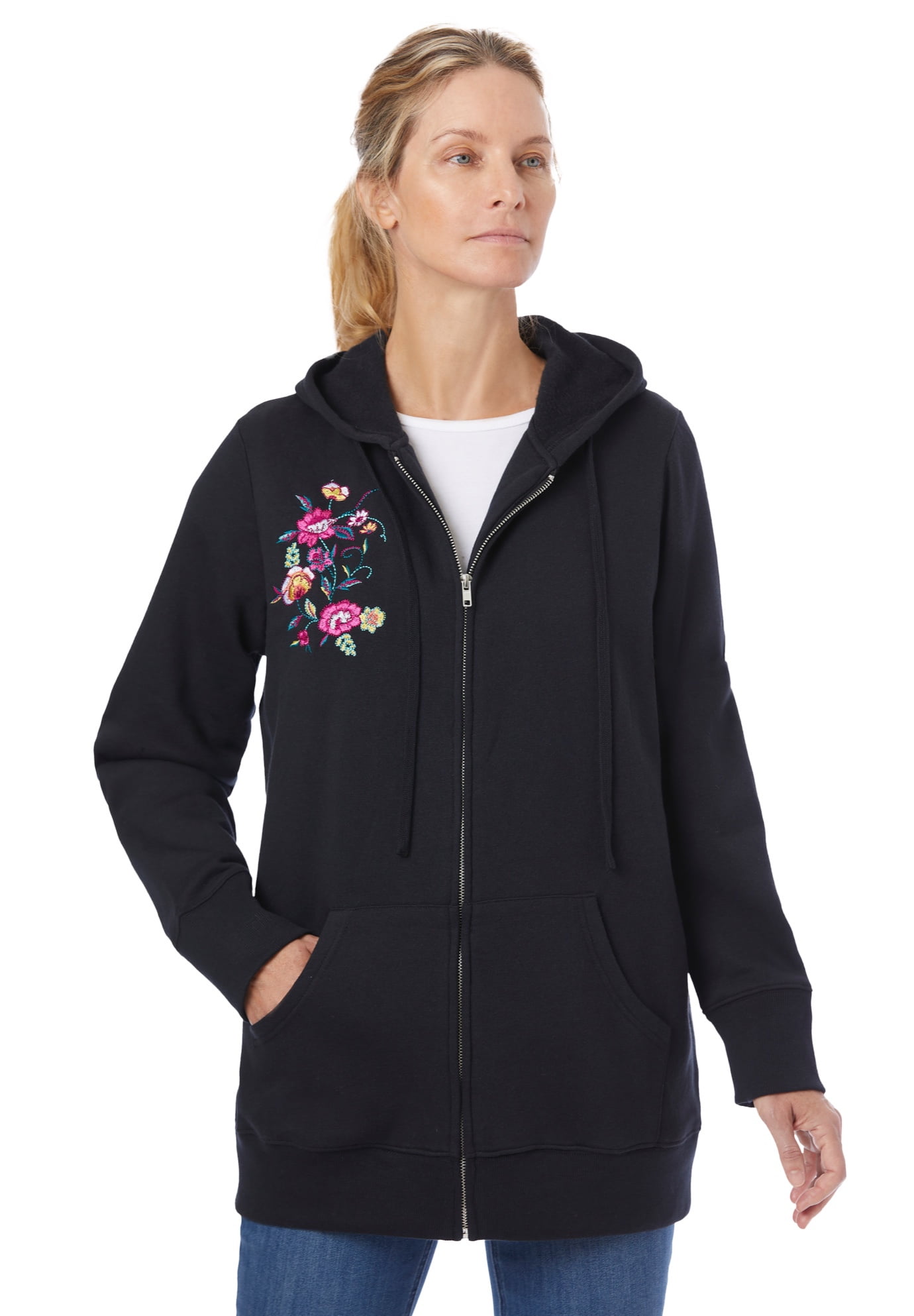Woman Within Plus Size Better Fleece Zip-Front India