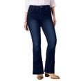 thumbnail image 1 of Woman Within Plus Size Stretch Bootcut Clean Jeans, 1 of 4