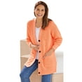 thumbnail image 1 of Woman Within Plus Size Button-Front Shaker Cardigan Sweater, 1 of 6