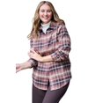 thumbnail image 1 of Woman Within Plus Size Classic Flannel Shirt, 1 of 4