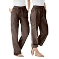 thumbnail image 1 of Woman Within Plus Size Convertible 2-in-1 Cargo Pant & Capri Elastic Waist, 1 of 6