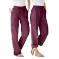 thumbnail image 1 of Woman Within Plus Size Convertible 2-in-1 Cargo Pant & Capri Elastic Waist, 1 of 5
