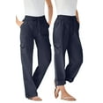 thumbnail image 1 of Woman Within Plus Size Convertible 2-in-1 Cargo Pant & Capri Elastic Waist, 1 of 6
