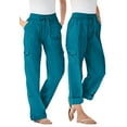 thumbnail image 1 of Woman Within Plus Size Convertible 2-in-1 Cargo Pant & Capri Elastic Waist, 1 of 6