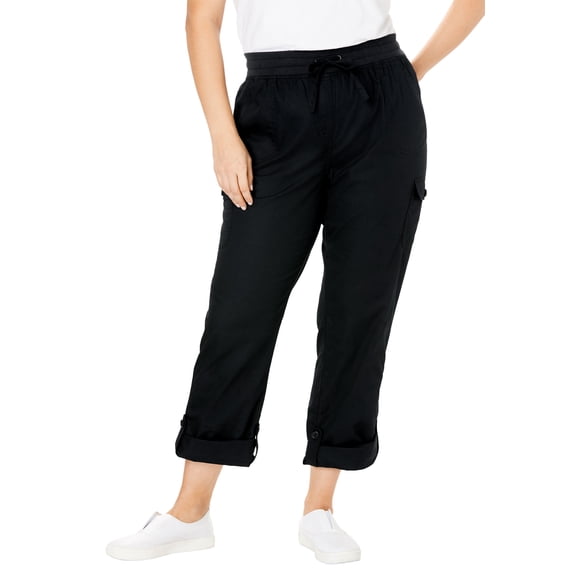 Woman Within Convertible 2-in-1 Cargo Pant & Capri