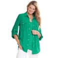thumbnail image 1 of Woman Within Plus Size Cotton Gauze Bigshirt, 1 of 6