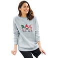 thumbnail image 1 of Woman Within Plus Size Fleece Holiday Sweatshirt, 1 of 5