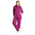 thumbnail image 1 of Woman Within Plus Size Fleece Hoodie Pocket Sweatshirt, 1 of 4