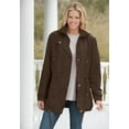 thumbnail image 1 of Woman Within Plus Size Fleece-Lined Taslon Anorak, 1 of 6