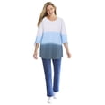 thumbnail image 1 of Woman Within Plus Size French Terry Tie-Sleeve Sweatshirt, 1 of 4