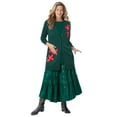 thumbnail image 1 of Woman Within Plus Size Holiday Motif Cardigan Sweater, 1 of 4