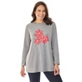 thumbnail image 1 of Woman Within Plus Size Holiday Graphic Tee, 1 of 6