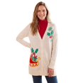 thumbnail image 1 of Woman Within Plus Size Holiday Motif Cardigan Sweater, 1 of 6