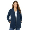 thumbnail image 1 of Woman Within Plus Size Knit Blazer Oversized Work & Casual, 1 of 6