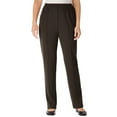 thumbnail image 1 of Woman Within Plus Size Knit Hassle-Free Pull-On Elastic-Waist Pants, 1 of 3