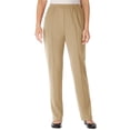 thumbnail image 1 of Woman Within Plus Size Knit Hassle-Free Pull-On Elastic-Waist Pants, 1 of 3