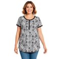 thumbnail image 1 of Woman Within Plus Size Knit Henley Tunic, 1 of 3