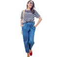 thumbnail image 1 of Woman Within Plus Size Lattice Neck Tee, 1 of 5