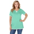 thumbnail image 1 of Woman Within Plus Size Layered-Look Tee, 1 of 6