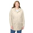 thumbnail image 1 of Woman Within Plus Size Lightweight Hooded Jacket Long Oversized Coat, 1 of 5