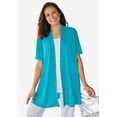 thumbnail image 1 of Woman Within Plus Size Lightweight Open Front Cardigan Sweater, 1 of 4