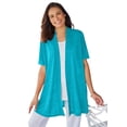 thumbnail image 1 of Woman Within Plus Size Lightweight Open Front Cardigan Sweater, 1 of 4