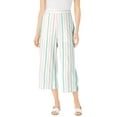 thumbnail image 1 of Woman Within Plus Size Linen Capri (Petite Available), 1 of 5