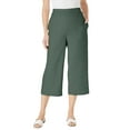thumbnail image 1 of Woman Within Plus Size Linen Capri (Petite Available), 1 of 5
