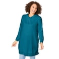 thumbnail image 1 of Woman Within Plus Size Longer-Length Hoodie Sweatshirt., 1 of 6
