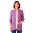 thumbnail image 1 of Woman Within Plus Size Marled Zip-Front Cable Knit Cardigan Sweater, 1 of 5