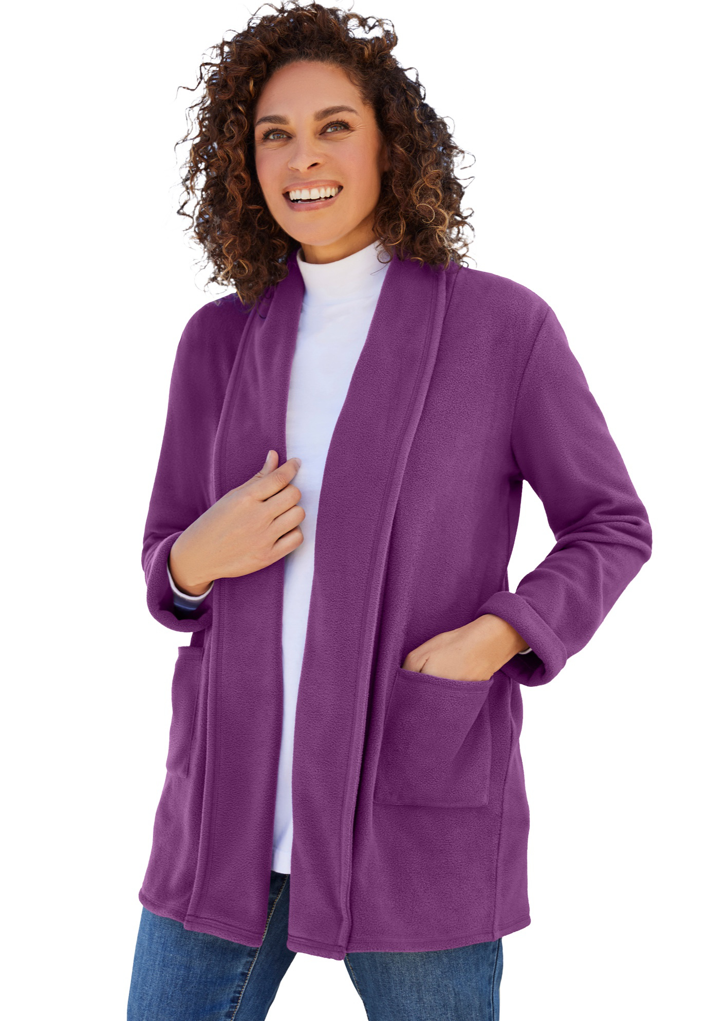 plus size shawl collar cardigan