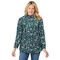 thumbnail image 1 of Woman Within Plus Size Mockneck Long-Sleeve Tunic, 1 of 2