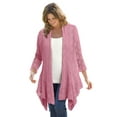 thumbnail image 1 of Woman Within Plus Size Open Front Pointelle Cardigan Sweater, 1 of 6