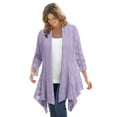 thumbnail image 1 of Woman Within Plus Size Open Front Pointelle Cardigan Sweater, 1 of 6