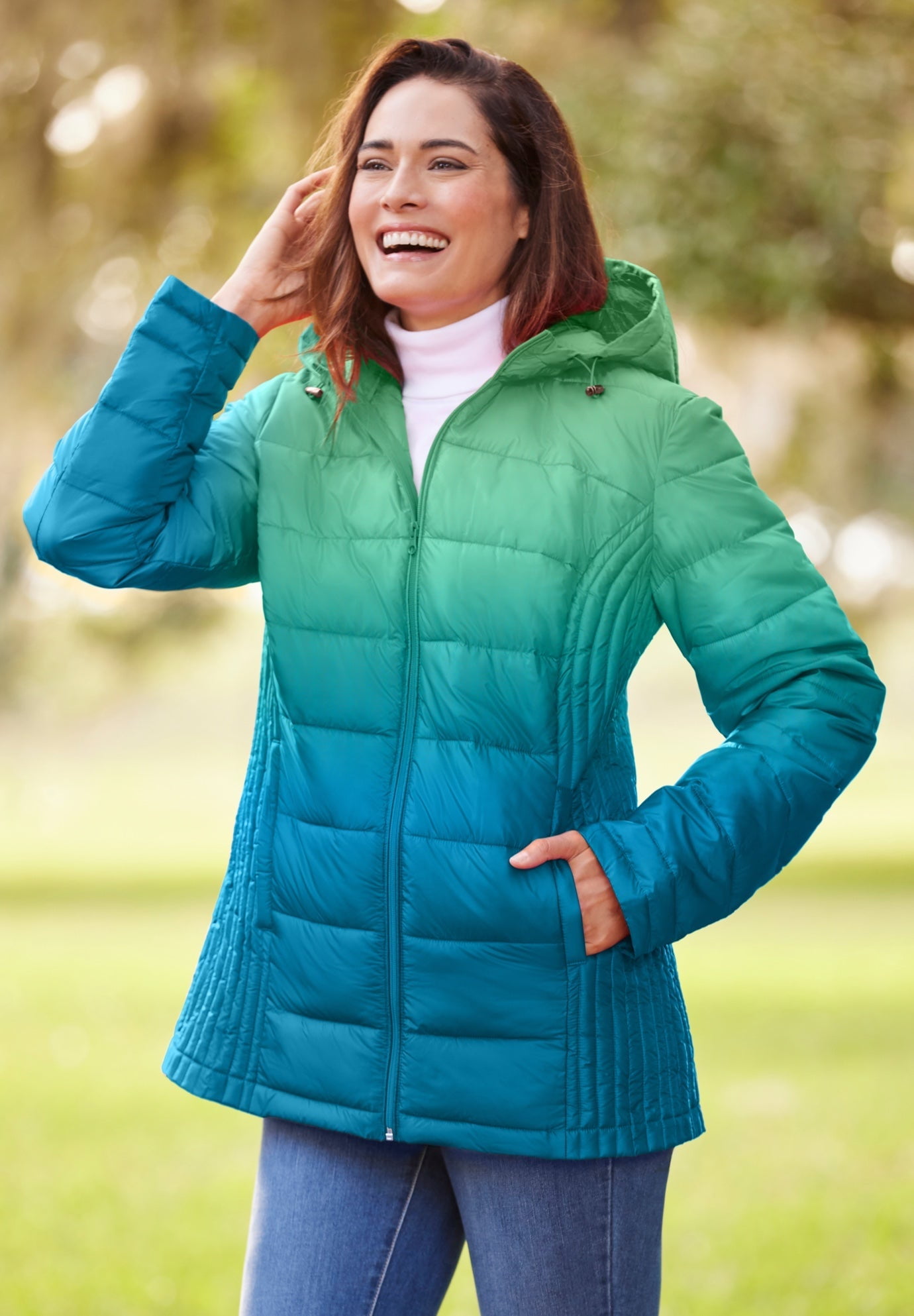 plus size packable down jacket