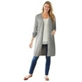 thumbnail image 1 of Woman Within Plus Size Perfect Cotton Duster Sweater, 1 of 6