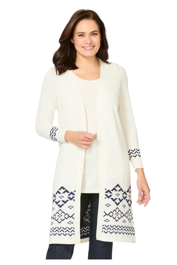 Plus Size Perfect Cotton Duster Sweater
