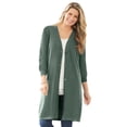 thumbnail image 1 of Woman Within Plus Size Perfect Cotton Duster Sweater, 1 of 6