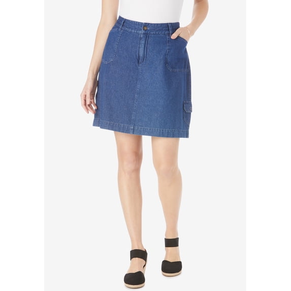 Woman Within Plus Size Perfect Denim Skort
