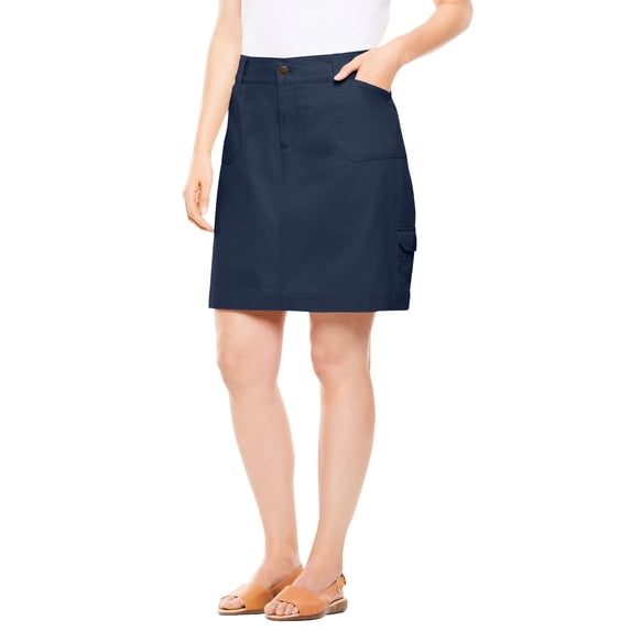 Woman Within Plus Size Perfect Denim Skort