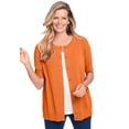 thumbnail image 1 of Woman Within Plus Size Perfect Elbow-Length Sleeve Cardigan Sweater, 1 of 4