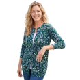 thumbnail image 1 of Woman Within Plus Size Perfect Long-Sleeve Cardigan Sweater, 1 of 2