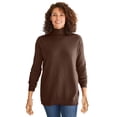thumbnail image 1 of Woman Within Plus Size Perfect Long Sleeve Turtleneck Sweater, 1 of 6