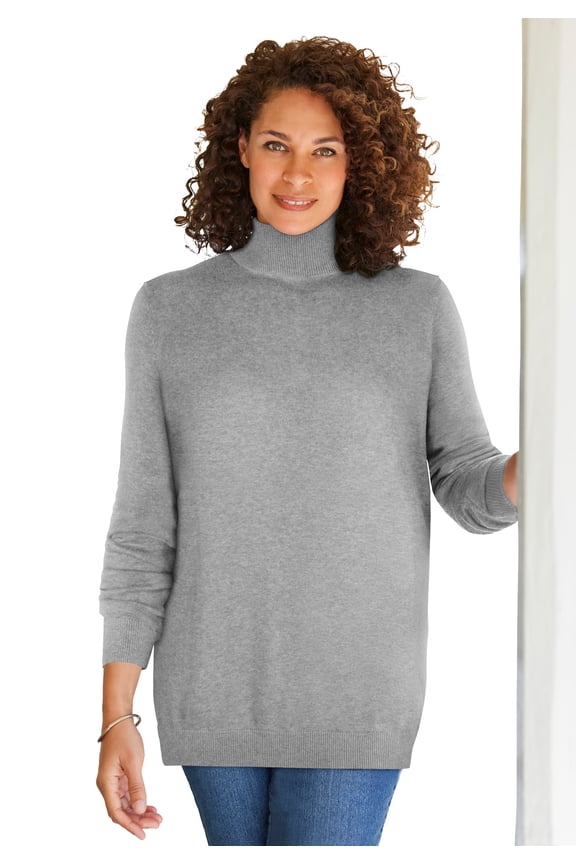Plus Size Perfect Long Sleeve Turtleneck Sweater
