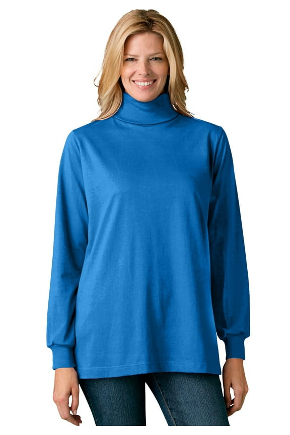Plus Size Perfect Long-Sleeve Turtleneck Tee (Petite Available)