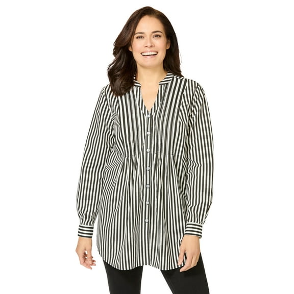 Woman Within Plus Size Perfect Pintuck Tunic