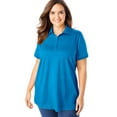 thumbnail image 1 of Woman Within Plus Size Perfect Polo Shirt, 1 of 6