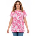 thumbnail image 1 of Woman Within Plus Size Perfect Printed Crewneck Tunic, 1 of 3