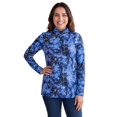 thumbnail image 1 of Woman Within Plus Size Perfect Printed Long-Sleeve Mockneck Tee, 1 of 4