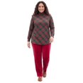 thumbnail image 1 of Woman Within Plus Size Perfect Printed Long-Sleeve Turtleneck Tee, 1 of 4